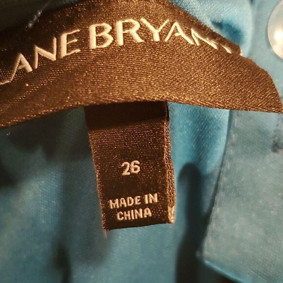 Lane Bryant teal strappy sheath dress size 26 - Picture 11 of 12